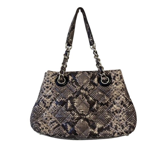 KATE SPADE NEW YORK SNAKESKIN LEATHER TOTE BAG - Picture 2 of 5